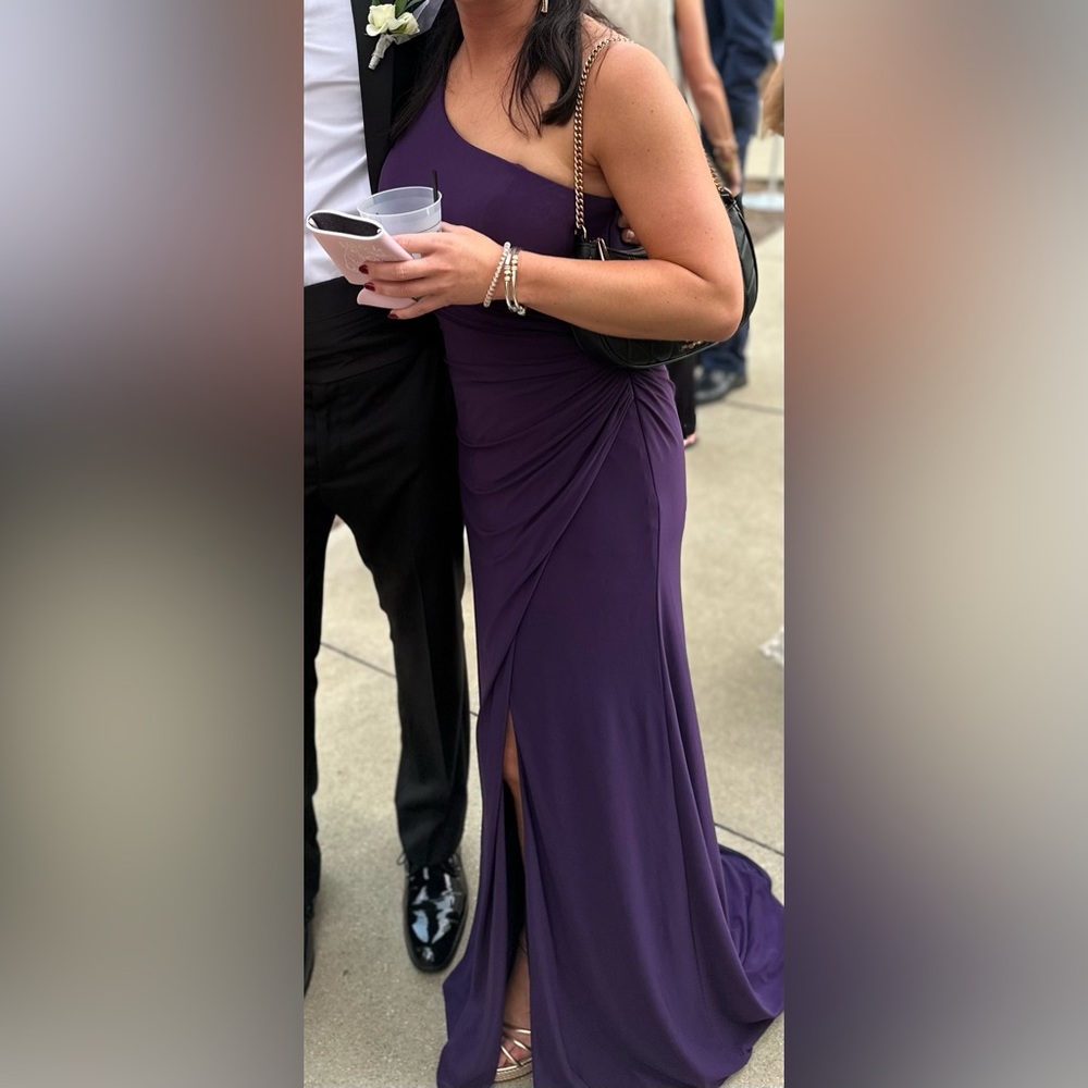 Elegant purple Ieena for Mac Duggal dress